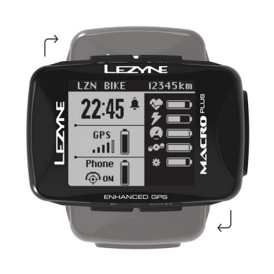 Nawigacja rowerowa Lezyne Macro Plus GPS Smart Loaded + lampka