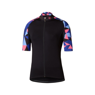 Koszulka rowerowa damska Accent Mosaic niebiesko-różowa
