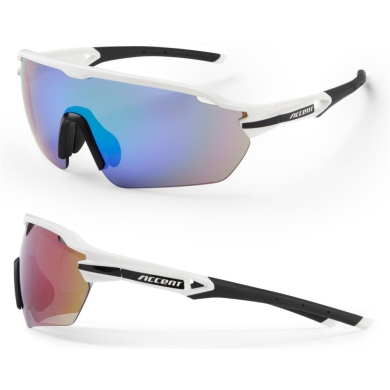 Okulary rowerowe Accent Reflex biało-czarne