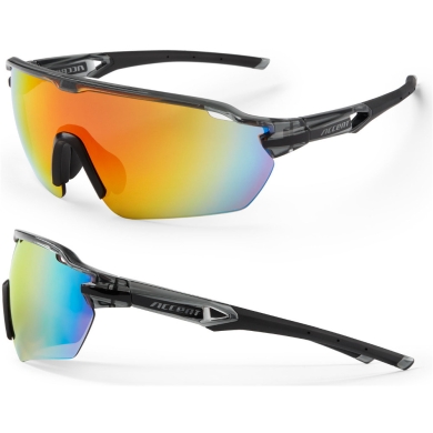 Okulary rowerowe Accent Reflex czarno-szare