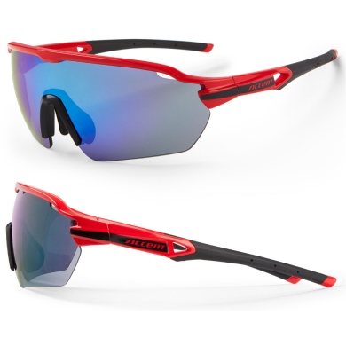 Okulary rowerowe Accent Reflex czerwone