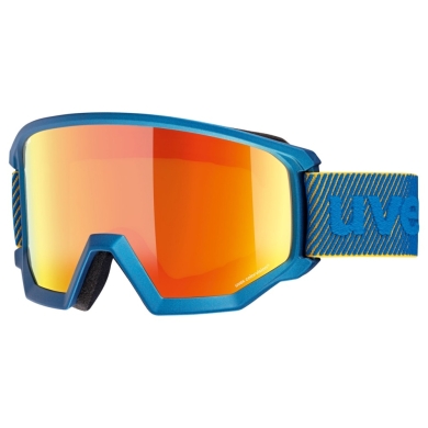Gogle narciarskie Uvex Athletic CV niebiesko-pomarańczowe