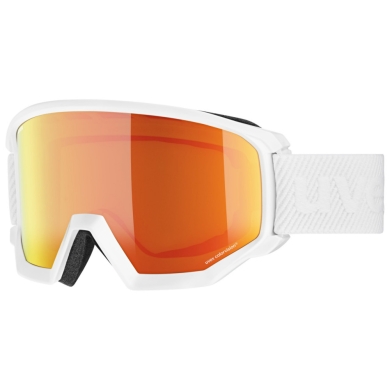 Gogle narciarskie Uvex Athletic CV biało-pomarańczowe