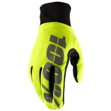 100% Hydromatic Waterproof Gloves Rękawiczki neon yellow