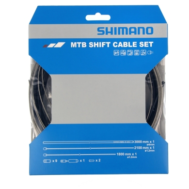 Zestaw linek i pancerzy przerzutki Shimano MTB Optislik