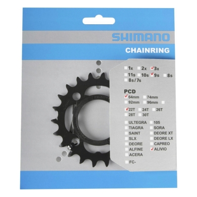 Tarcza mechanizmu korbowego Shimano Alivio FC-M4000