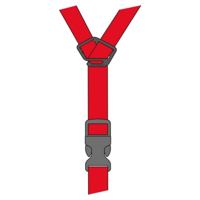 Wymienne paski do kasku Rudy Project Spare Straps czerwone