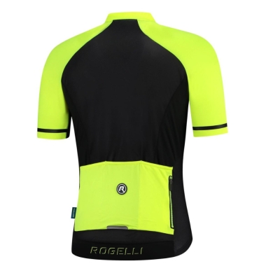 Koszulka rowerowa Rogelli Evo czarno-żółta