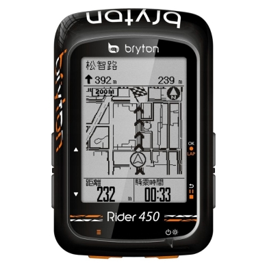 Nawigacja rowerowa Bryton Rider 450T + HRM + CAD + SPD