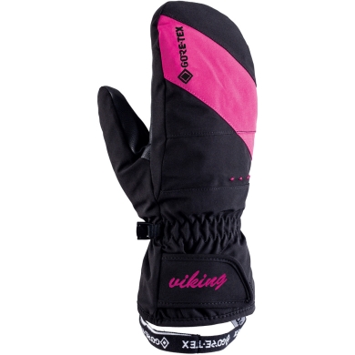 Rękawice zimowe damskie Viking Sherpa GTX Mitten czarno-różowe