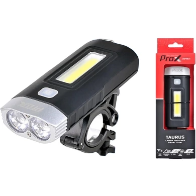 Lampka przednia ProX Taurus LED 500 Lm aku USB