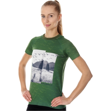 Brubeck City Air Termoaktywna Koszulka damska zielona