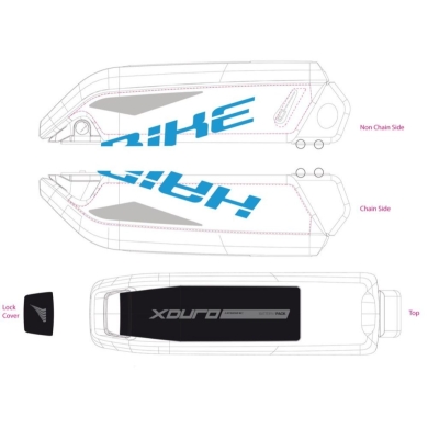 Haibike Naklejki na akumulator Bosch do XDURO Fullseven RC/Hardseven RC