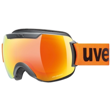 Gogle narciarskie Uvex Downhill 2000 CV czarno pomarańczowe