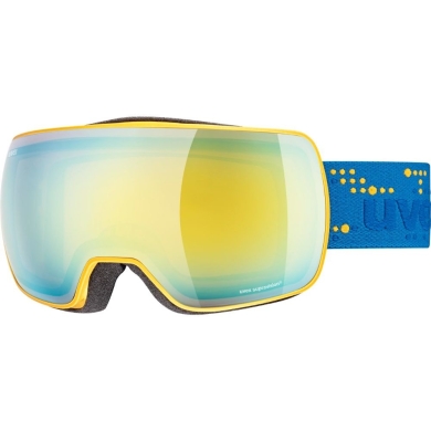 Gogle narciarskie Uvex Compact FM niebiesko-żółte