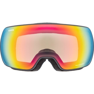 Uvex Compact V Gogle narciarskie variomatic anthracite mirror rainbow