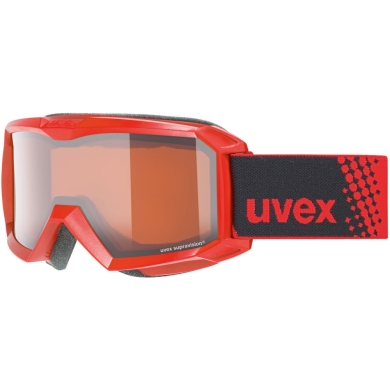 Uvex Flizz LG Gogle narciarskie junior dziecięce red lasergold clear