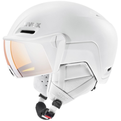 Uvex Hlmt 700 Visor kask narciarski snowboard white mat litemirror silver