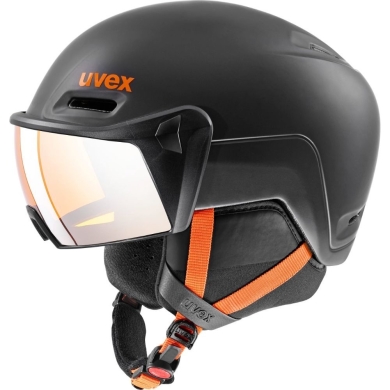 Uvex Hlmt 700 Visor Kask narciarski snowboard dark slate orange mat litemirror silver