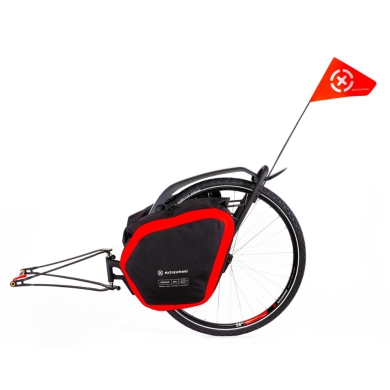 Przyczepka bagażowa Extrawheel Brave + sakwy Nomad Cordura 60 L