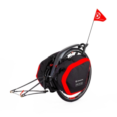 Przyczepka bagażowa Extrawheel Brave + sakwy Nomad Poliester 60 L