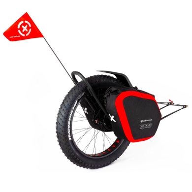 Przyczepka bagażowa Extrawheel Mate Solo + sakwy Nomad Cordura 60 L