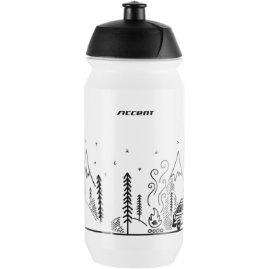 Bidon Accent Campvibe Biało Czarny 500ml