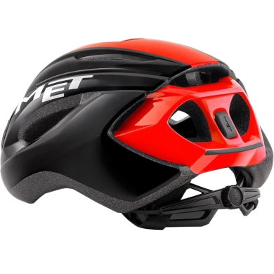 Kask rowerowy MET Strale czerwono-czarny