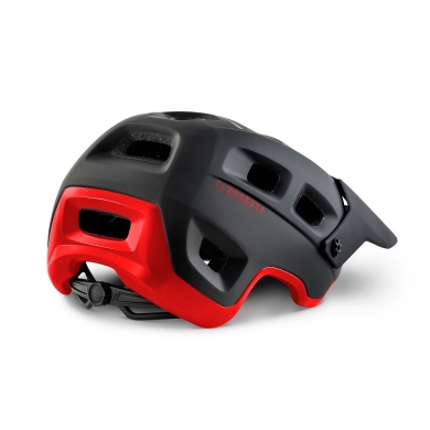 Kask rowerowy MET Terranova czarno-czerwony