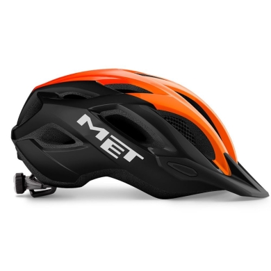 Kask rowerowy MET Crossover czarno-pomarańczowy