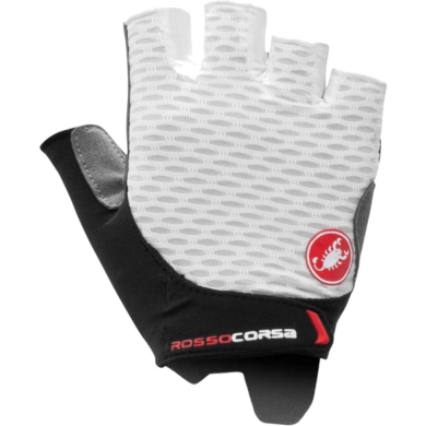 Rękawiczki damskie Castelli Rosso Corsa 2 białe