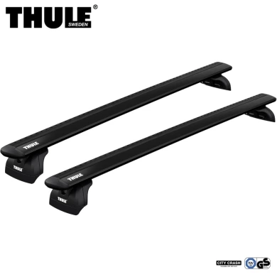 Bagażnik dachowy Thule WingBar Evo BMW 1-Series 3-dr Hatchback 2012-2019 fabryczne punkty czarny