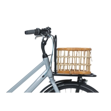 Koszyk na rower Basil Green Life Rattan