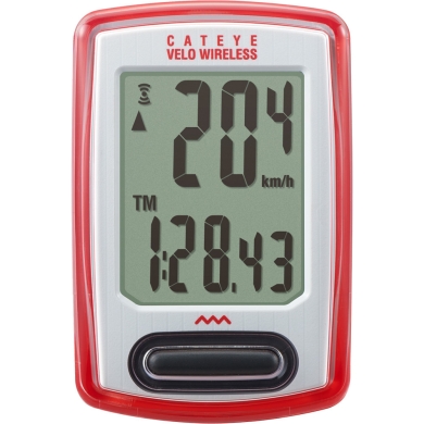 Licznik rowerowy Cateye Velo Wireless CC-VT230W czerwony