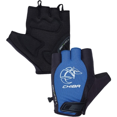Rękawiczki Chiba BioXCell Air Logo czarno-niebieskie