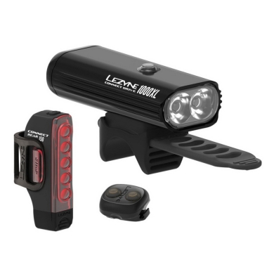 Zestaw lampek rowerowych Lezyne Connect Drive Pro 1000XL & Strip Connect