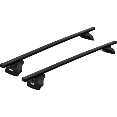 Bagażnik Dachowy Thule SquareBar Evo Opel Corsa D 3-dr Hatchback 06-14 fabryczne punkty srebrny