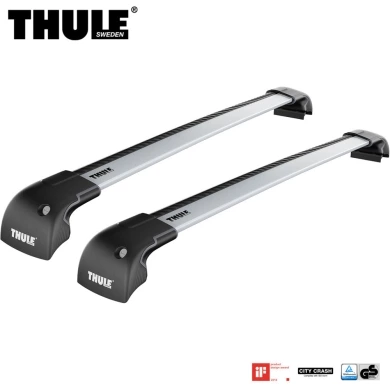 Bagażnik Dachowy Thule WingBar Edge Saab 9-3 SportCombi 5-dr Estate 05-12 fabryczne punkty srebrny