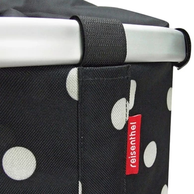 Koszyk na rower KlickFix Bikebasket Black Dots