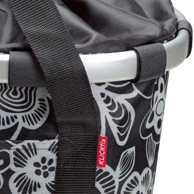 Koszyk na rower KlickFix Bikebasket Fleur Black