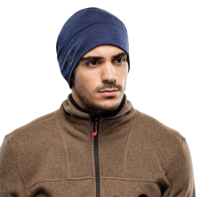 Czapka zimowa Buff Merino Lightweight granatowa