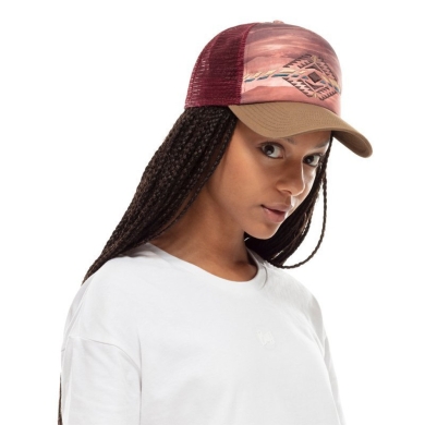 Czapka z daszkiem Buff Trucker Cap Sykora Maroon