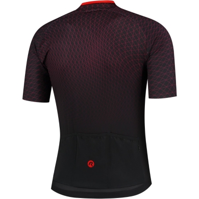 Koszulka rowerowa Rogelli Weave czarno-czerwona