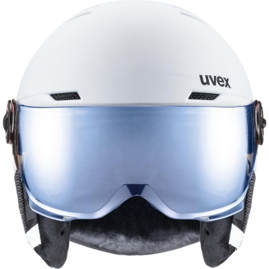 Kask narciarski Uvex Rocket Jr Visor biały