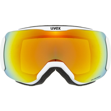 Gogle narciarskie Uvex Downhill 2100 CV biało-pomarańczowe