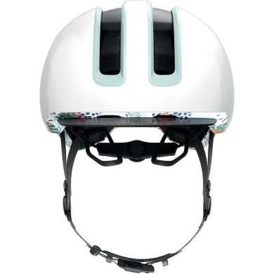 Kask rowerowy Abus HUD-Y flower white