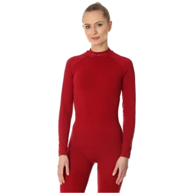 Bluza termoaktywna damska Brubeck Extreme Thermo bordowa