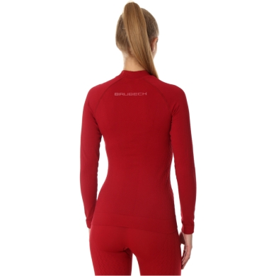 Bluza termoaktywna damska Brubeck Extreme Thermo bordowa