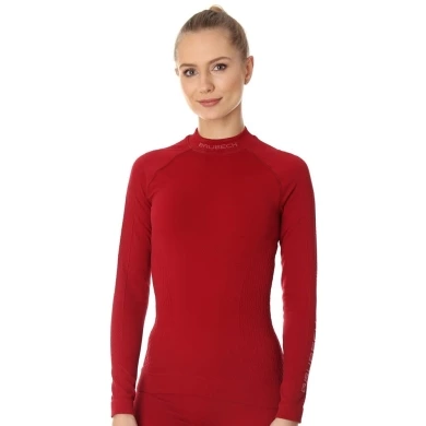 Bluza termoaktywna damska Brubeck Extreme Thermo bordowa