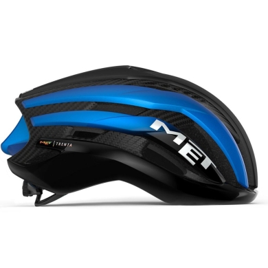 Kask rowerowy MET Trenta 3K Carbon MIPS czarno-niebieski